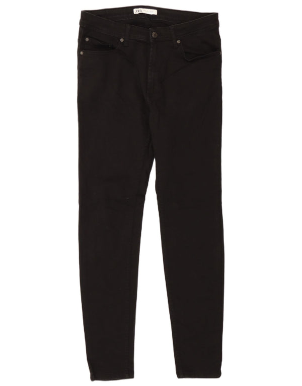 Jeans skinny da uomo Zara EU 42 Large W32 L29 Cotone nero