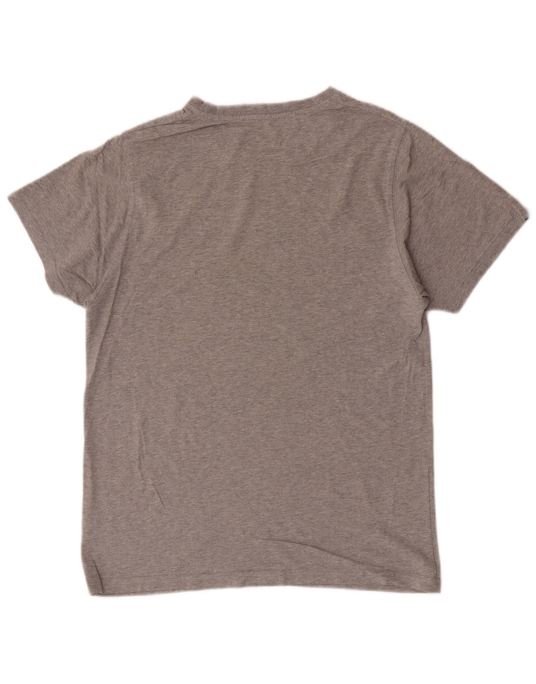 T-shirt grafica da uomo New Era Top grande in cotone grigio