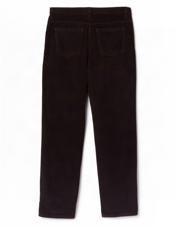 Pantaloni dritti in velluto a coste giada da uomo Emporio Armani W33 L36 Blu Navy