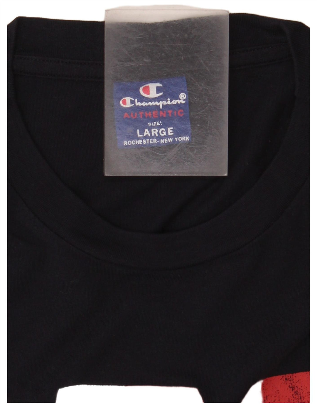 T-shirt grafica da uomo CHAMPION Top grande blu navy