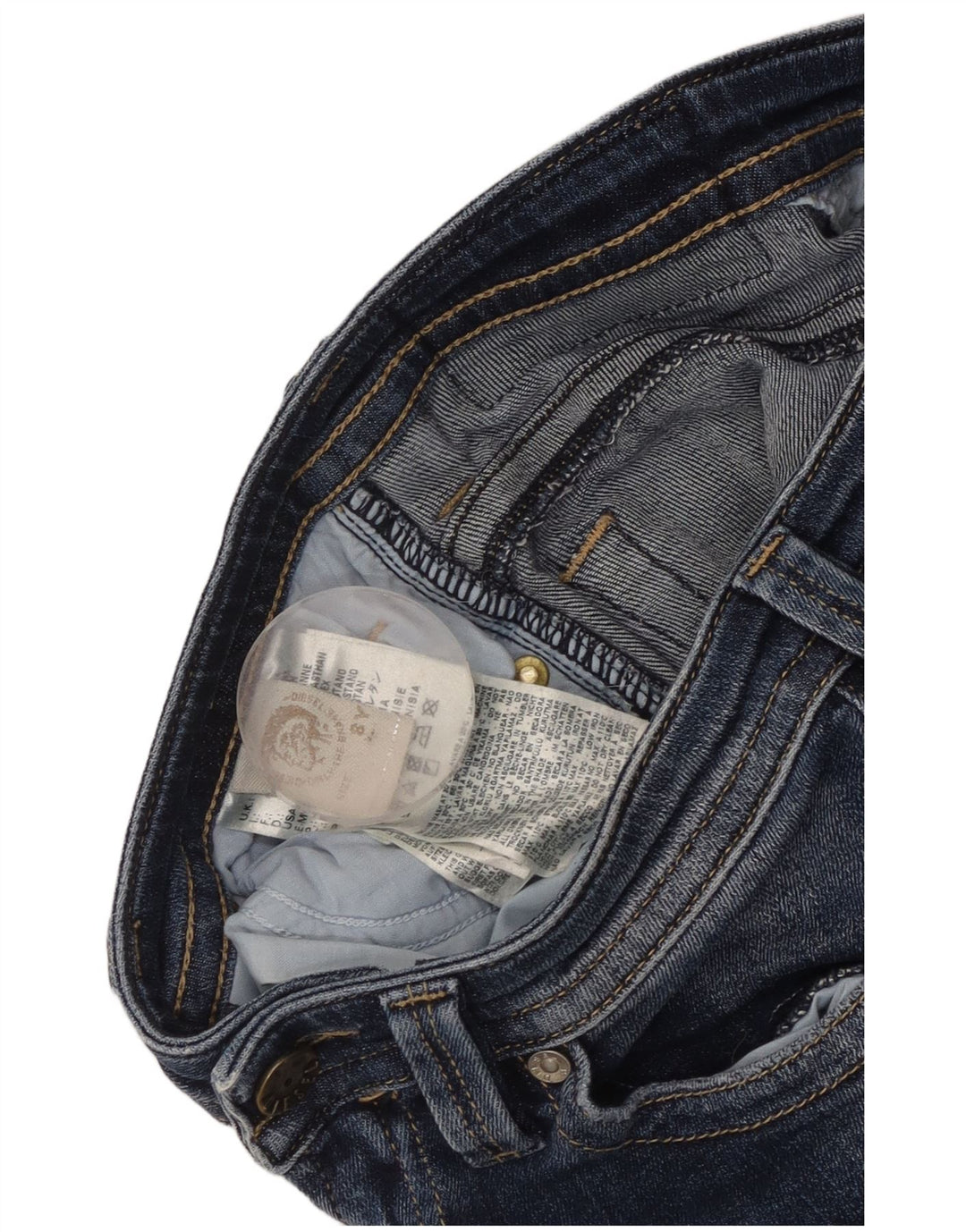 Diesel Ragazzi Thavar Straight Jeans 7-8 Anni W26 L25 Cotone Blu