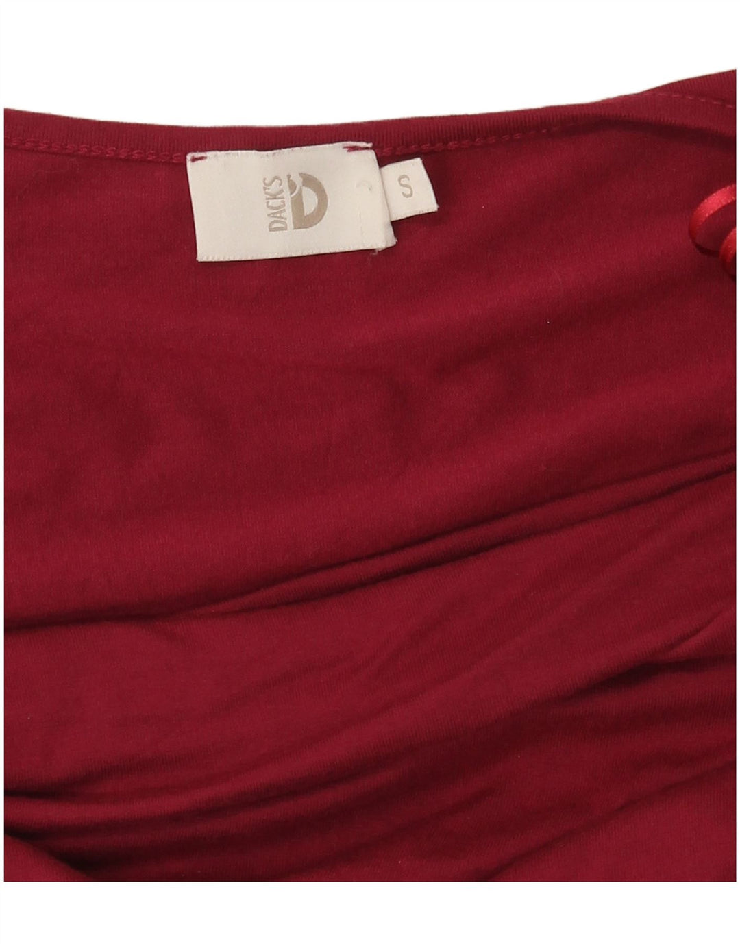 Top da donna a maniche lunghe Dack UK 10 piccolo rosso