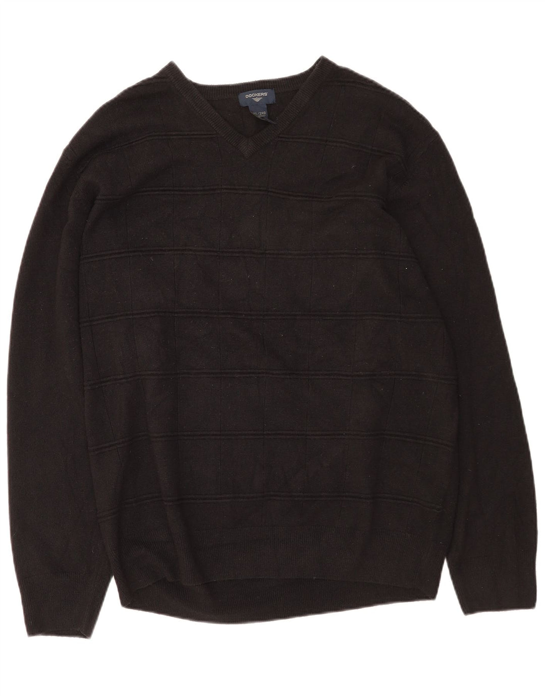 Maglione da uomo con scollo a V Dockers 2XL acrilico nero