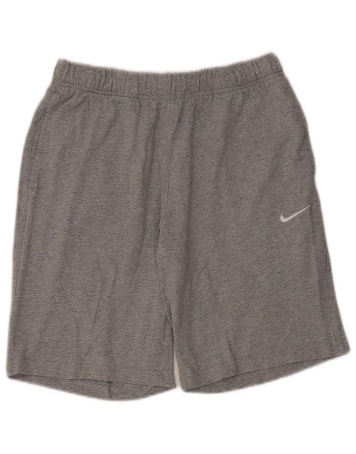Pantaloncini sportivi Nike da uomo in cotone grigio medio