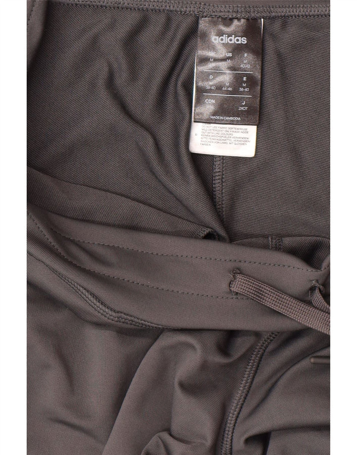 ADIDAS Womens Climalite Tracksuit Trousers UK 14 Medium  Grey Polyester