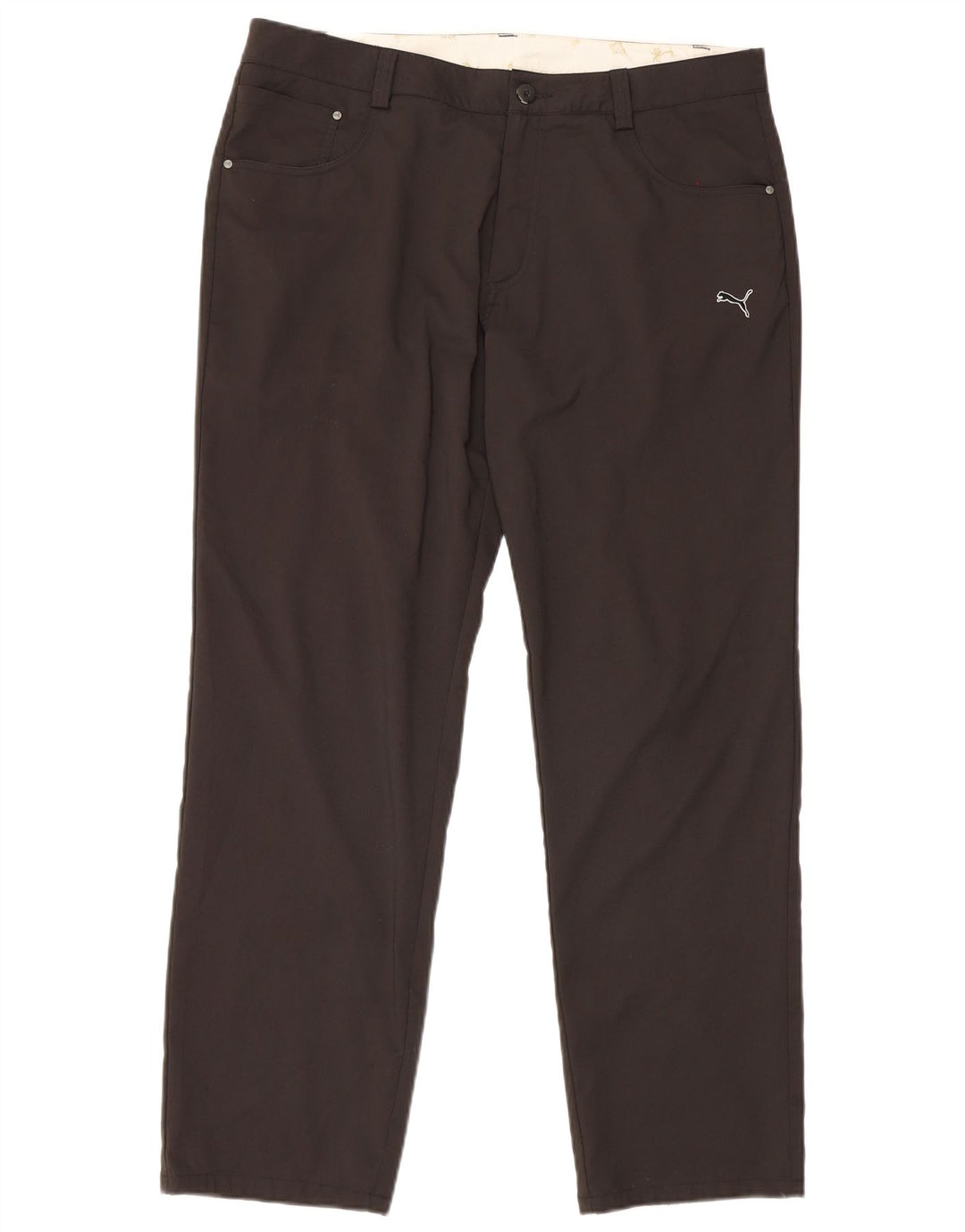 Pantaloni casual dritti da uomo Puma W36 L32 poliestere nero