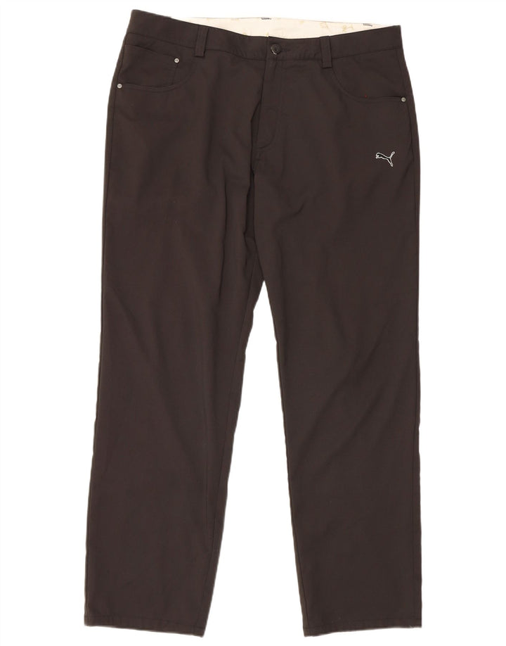 Pantaloni casual dritti da uomo Puma W36 L32 poliestere nero