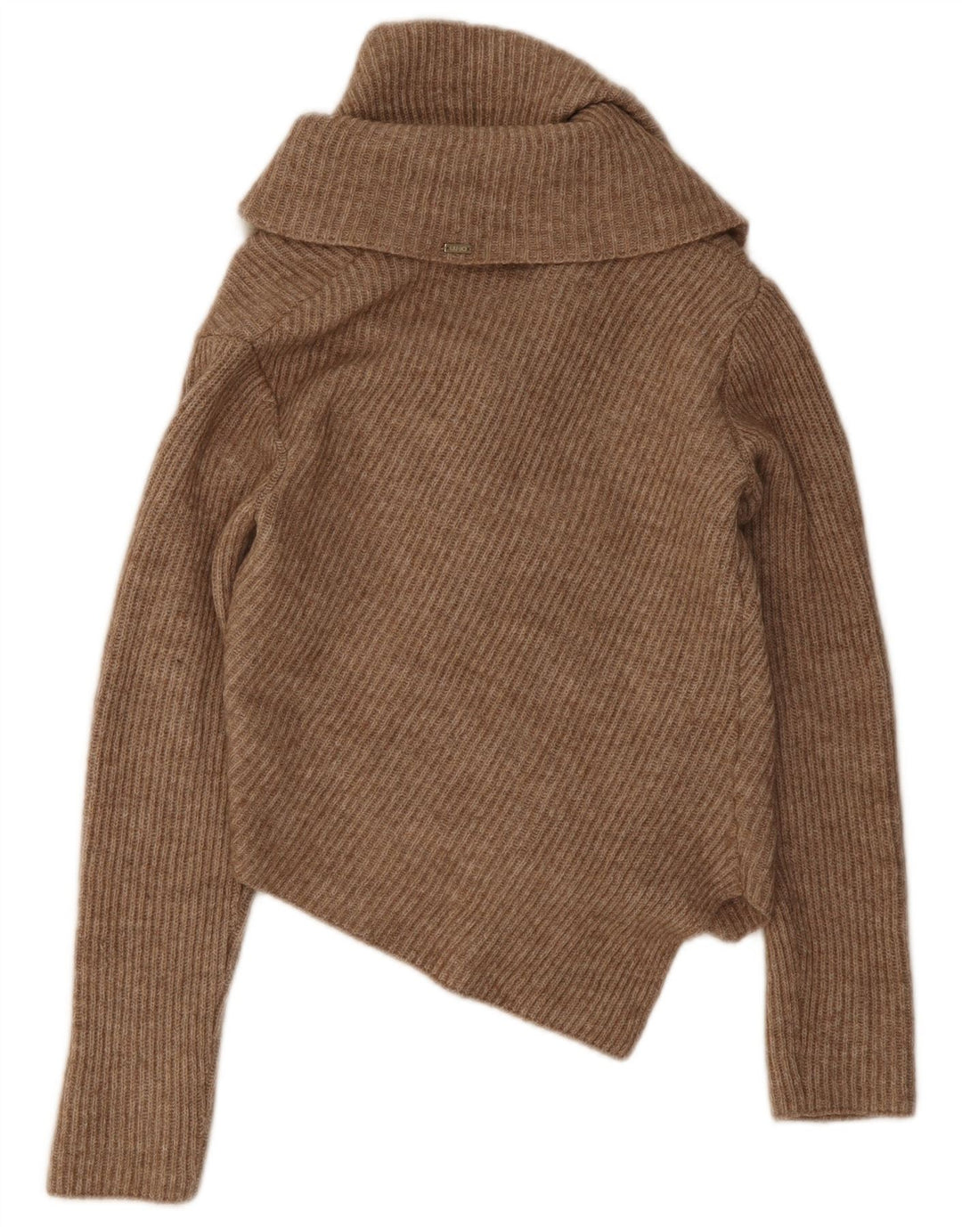 Maglione Cardigan Asimmetrico Donna Liu Jo IT 40 Piccolo Acrilico Marrone