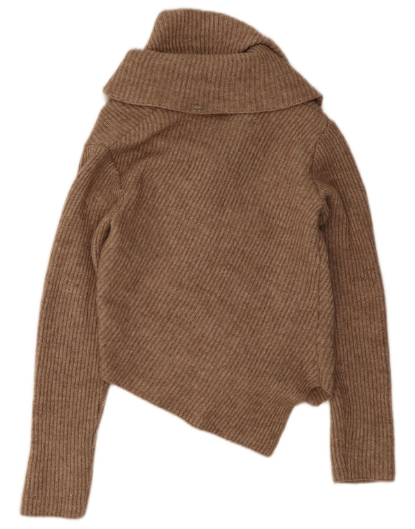 Maglione Cardigan Asimmetrico Donna Liu Jo IT 40 Piccolo Acrilico Marrone