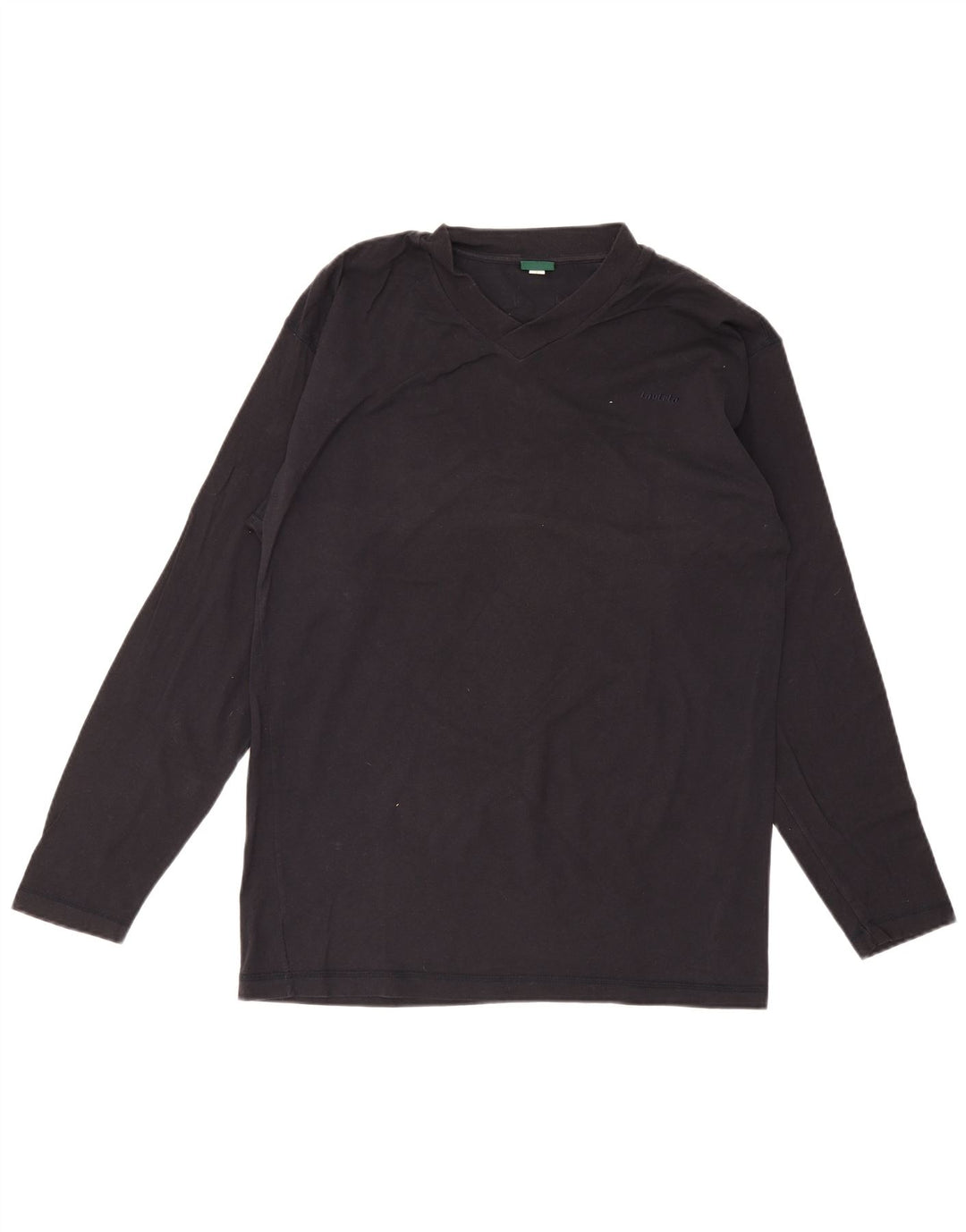 Top Invicta da uomo a manica lunga grande in cotone blu navy