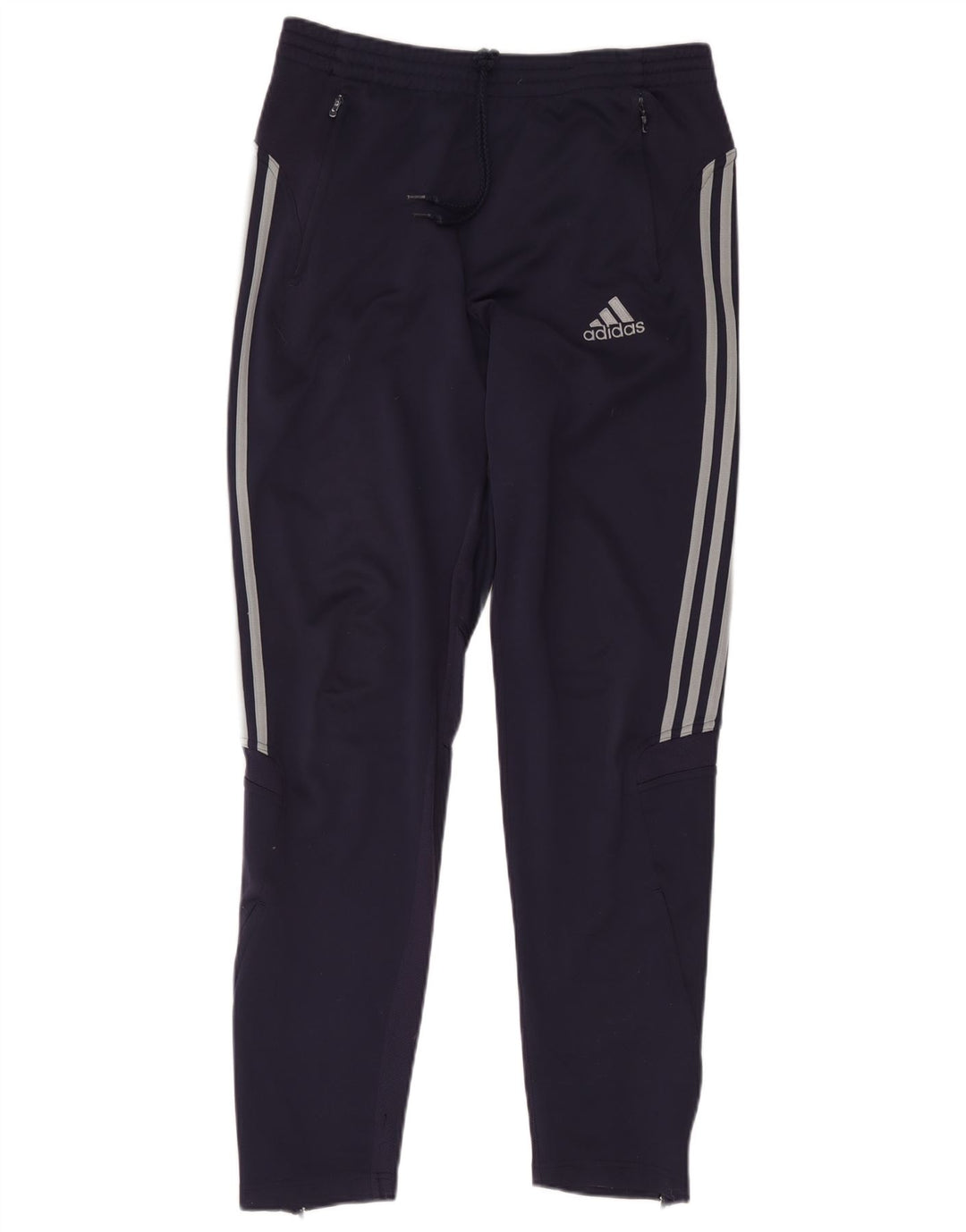 Pantaloni da tuta da uomo Adidas UK 42/44 Large Blu Navy Poliestere