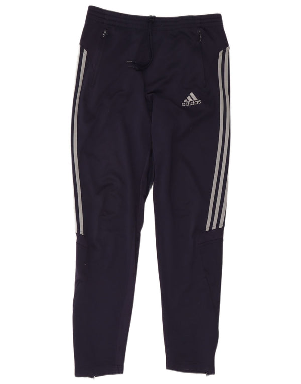 Pantaloni da tuta da uomo Adidas UK 42/44 Large Blu Navy Poliestere