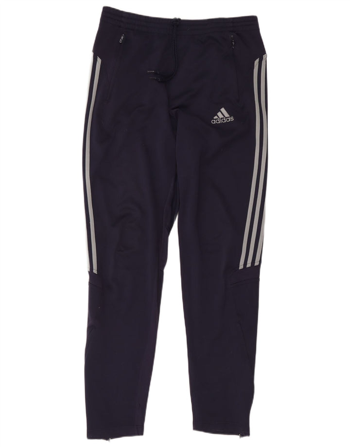 Pantaloni da tuta da uomo Adidas UK 42/44 Large Blu Navy Poliestere