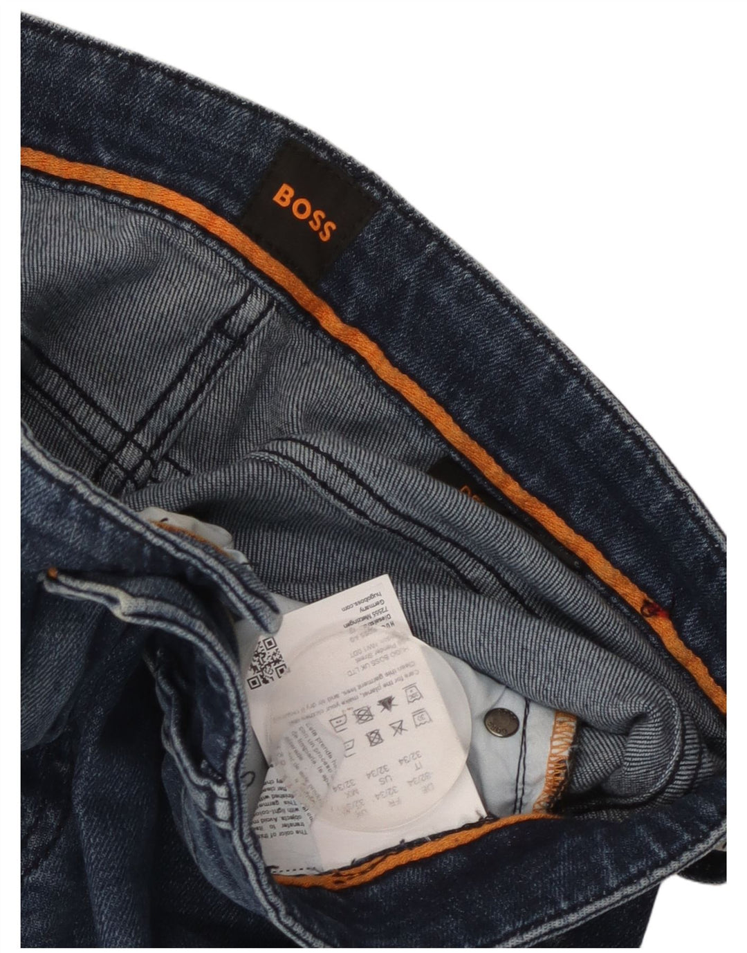 Jeans slim da uomo Hugo Boss W32 L34 cotone blu