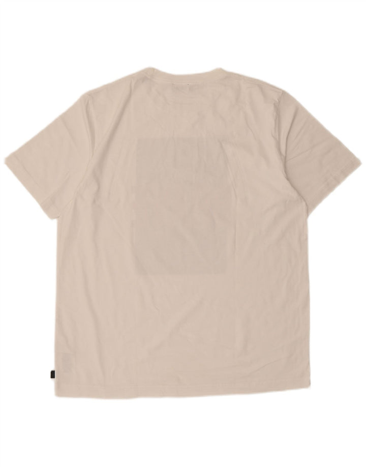 T-shirt grafica da uomo Diesel Top grande in cotone bianco