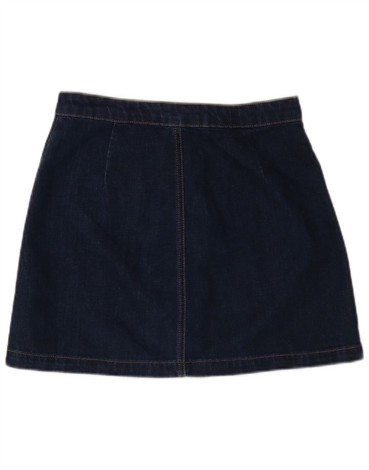 Mini gonna di jeans da donna Topshop W28 cotone blu navy medio