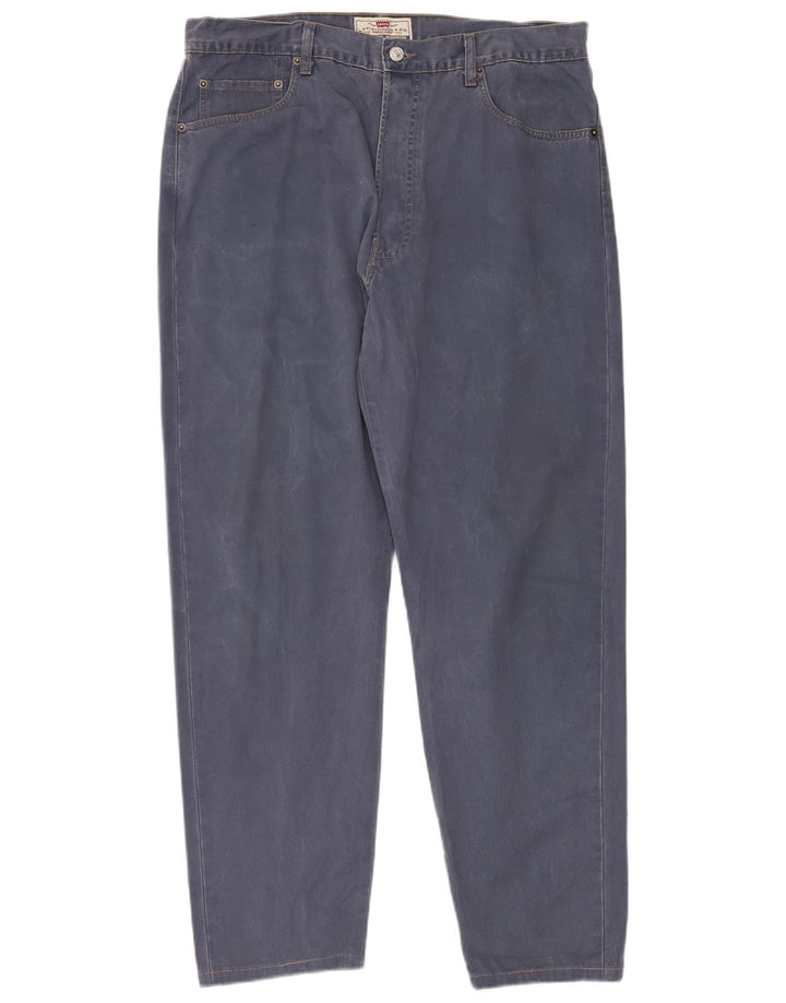 LEVI'S Jeans da uomo 451 affusolati W38 L30 in cotone blu