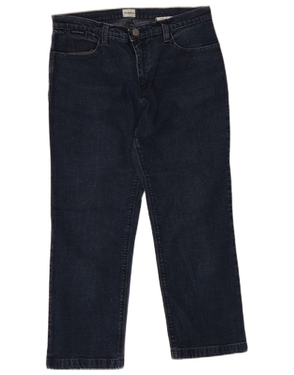 Jeans Capri da donna Calvin Klein W30 L21 cotone blu navy