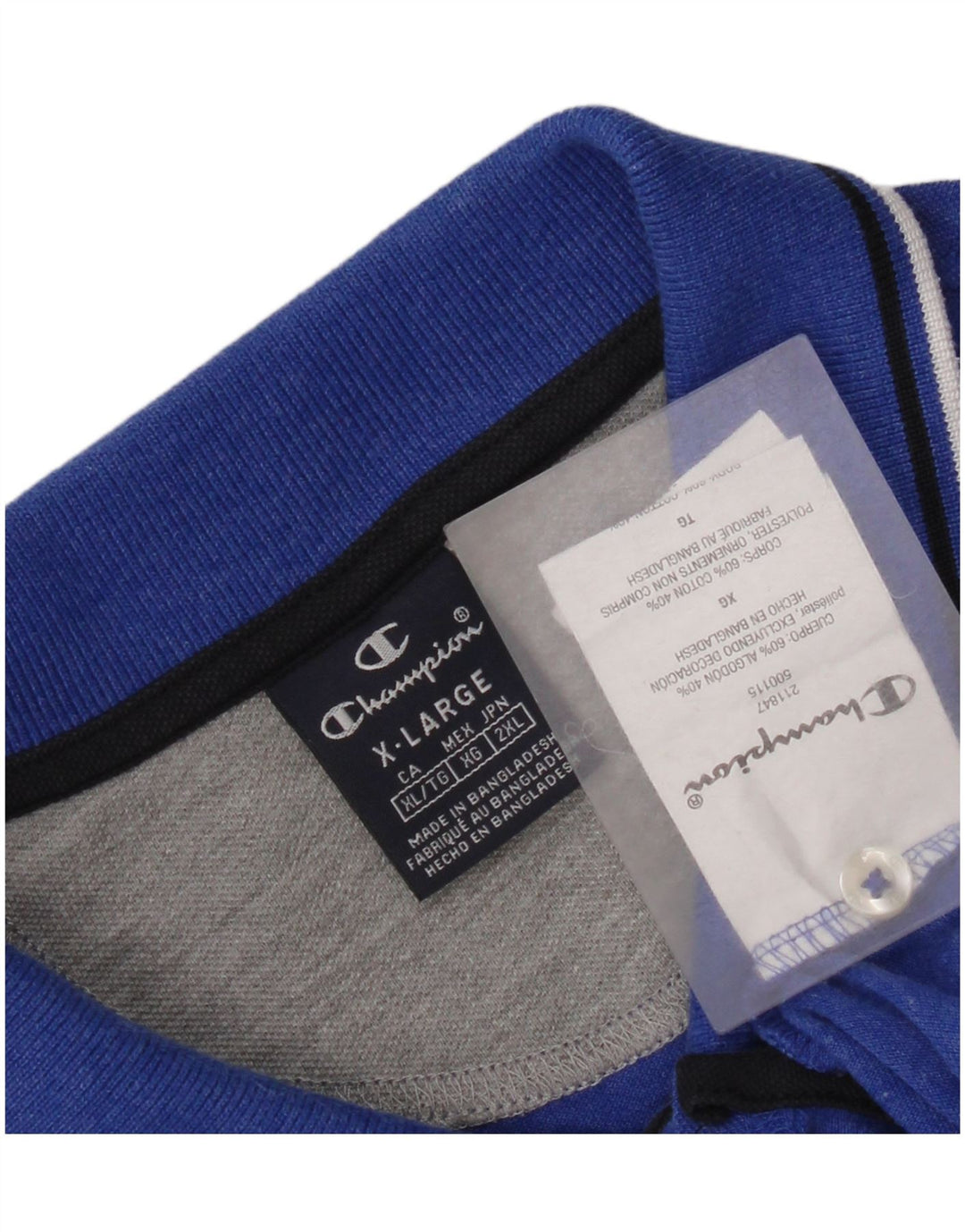 Polo da uomo Champion XL in cotone blu