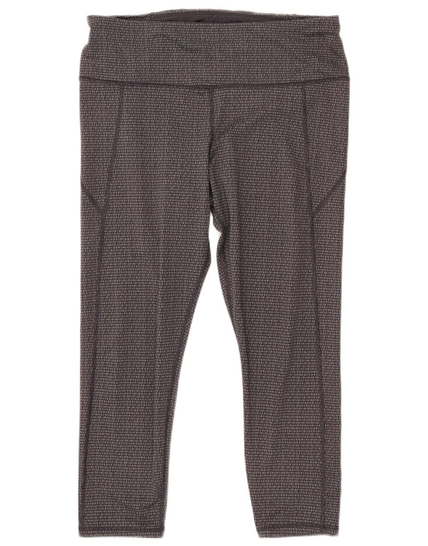 UNDER ARMOUR Leggings corti da donna slim fit UK 18 XL Grigio geometrico