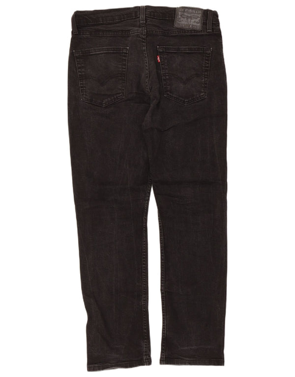 Levi's Mens Slim Jeans W34 L30 Black Cotton