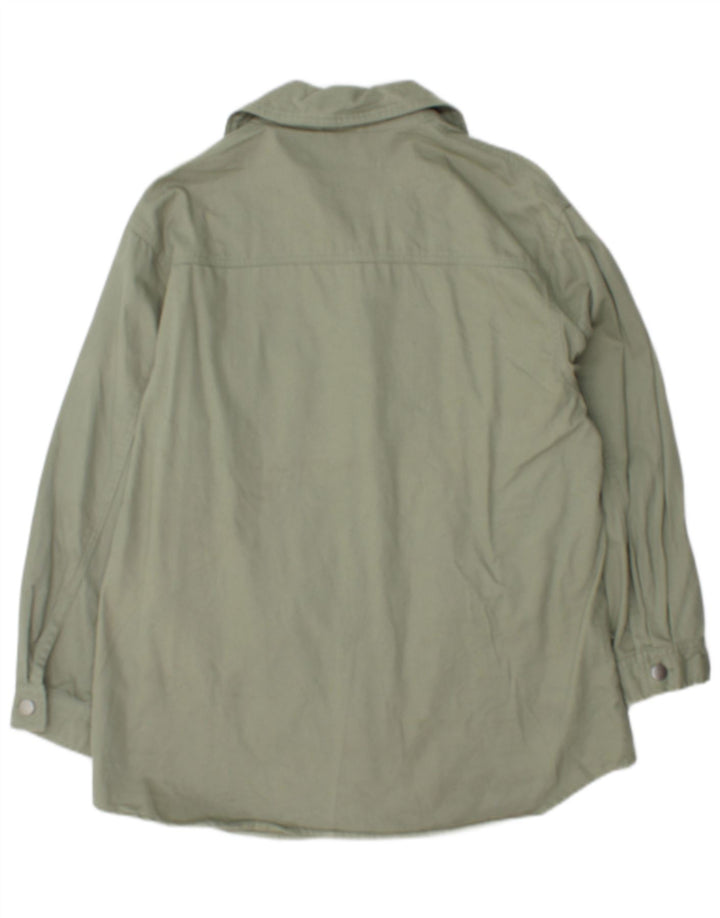 Giacca utilitaria oversize da uomo Zara UK 10 piccola in cotone verde