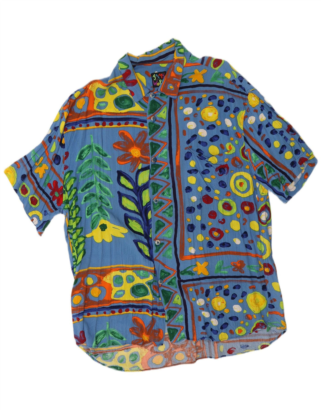 JAMS WORLD Camicia a maniche corte da uomo XL floreale multicolore