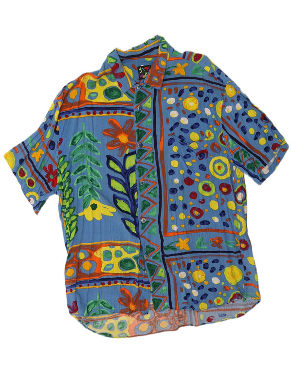 JAMS WORLD Mens Short Sleeve Shirt XL Multicoloured Floral
