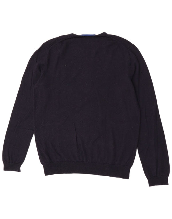 Calvin Klein Uomo Maglione Girocollo Maglione Grande Lana Blu Navy
