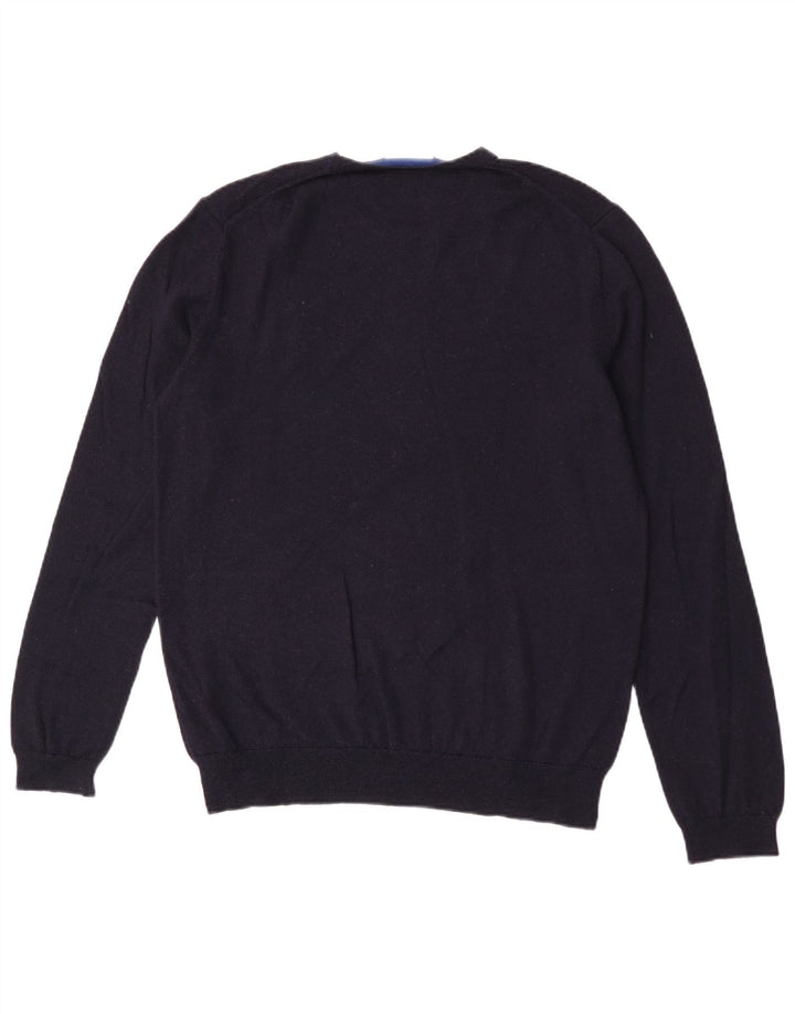 Calvin Klein Uomo Maglione Girocollo Maglione Grande Lana Blu Navy