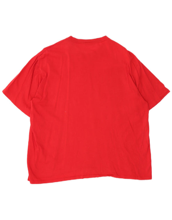 T-shirt da uomo LACOSTE taglia superiore 7 2XL cotone rosso