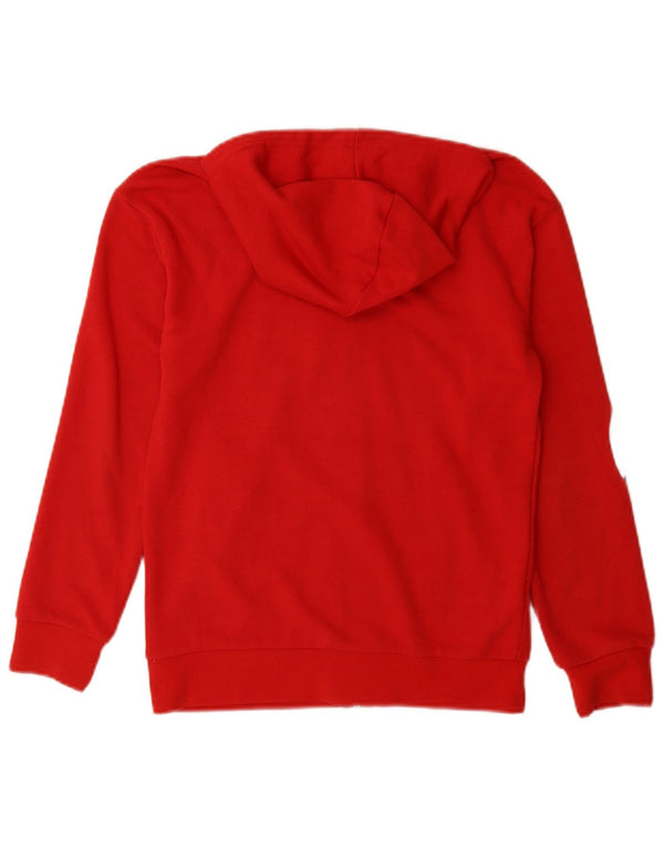 Felpa con cappuccio e zip grafica Champion per ragazze, 11-12 anni, grande, rossa