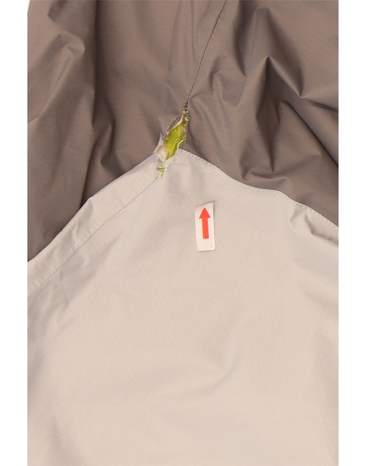 Giacca antipioggia da uomo con cappuccio The North Face UK 38 Nylon color block grigio medio
