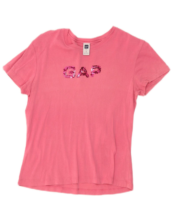 Gap T-shirt grafica da donna Top UK 12 Rosa medio