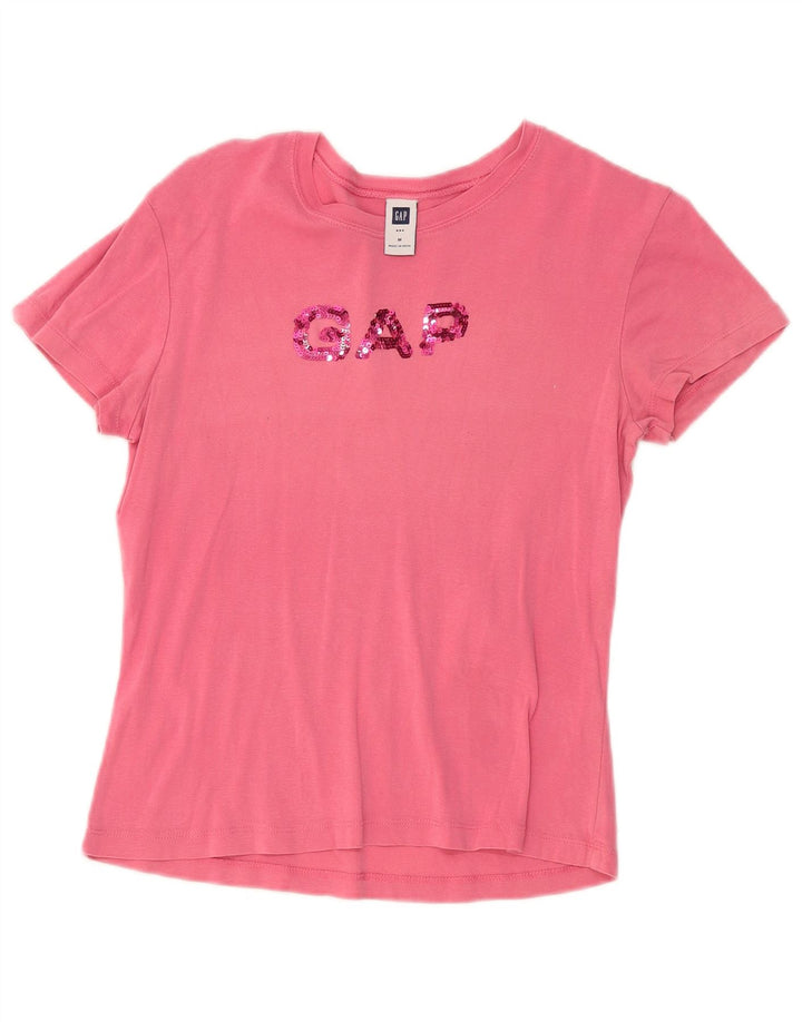 Gap T-shirt grafica da donna Top UK 12 Rosa medio