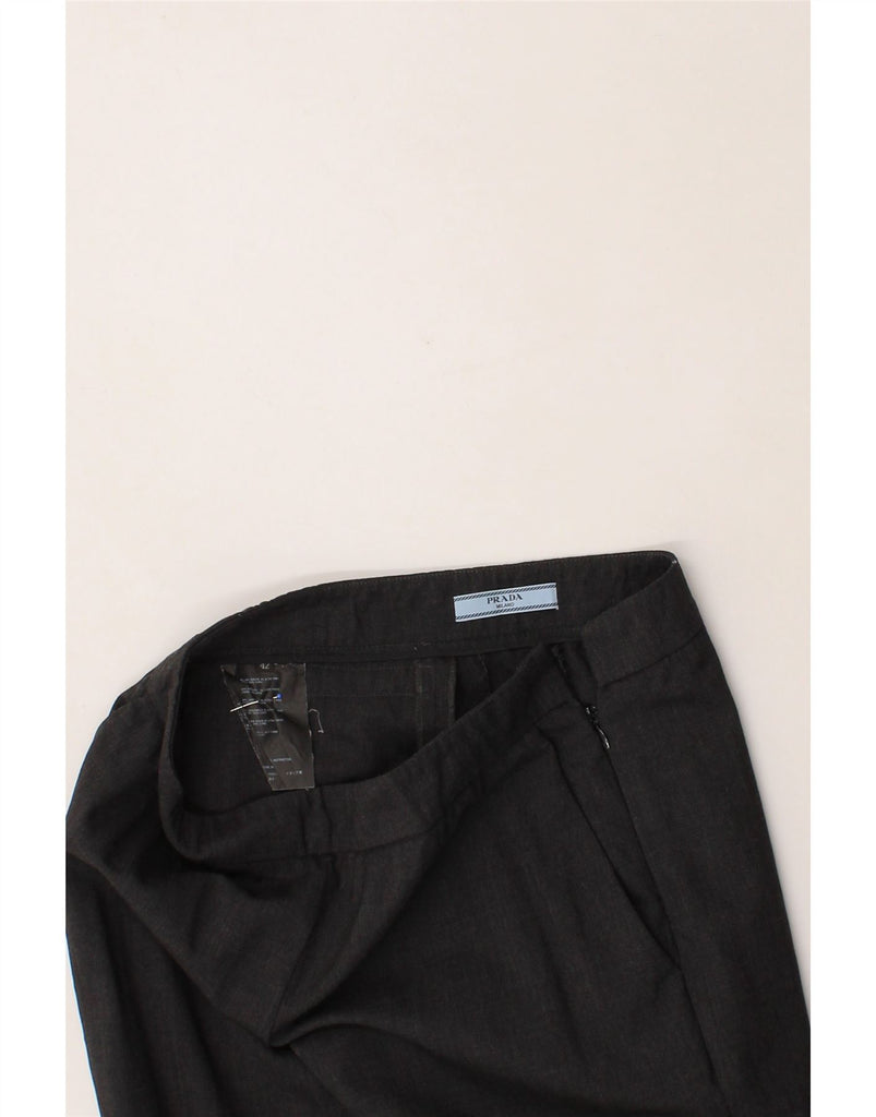 PRADA Womens Slim Casual Trousers IT 42 Medium W30 L30 Grey Wool Vintage Prada and Second-Hand Prada from Messina Hembry 