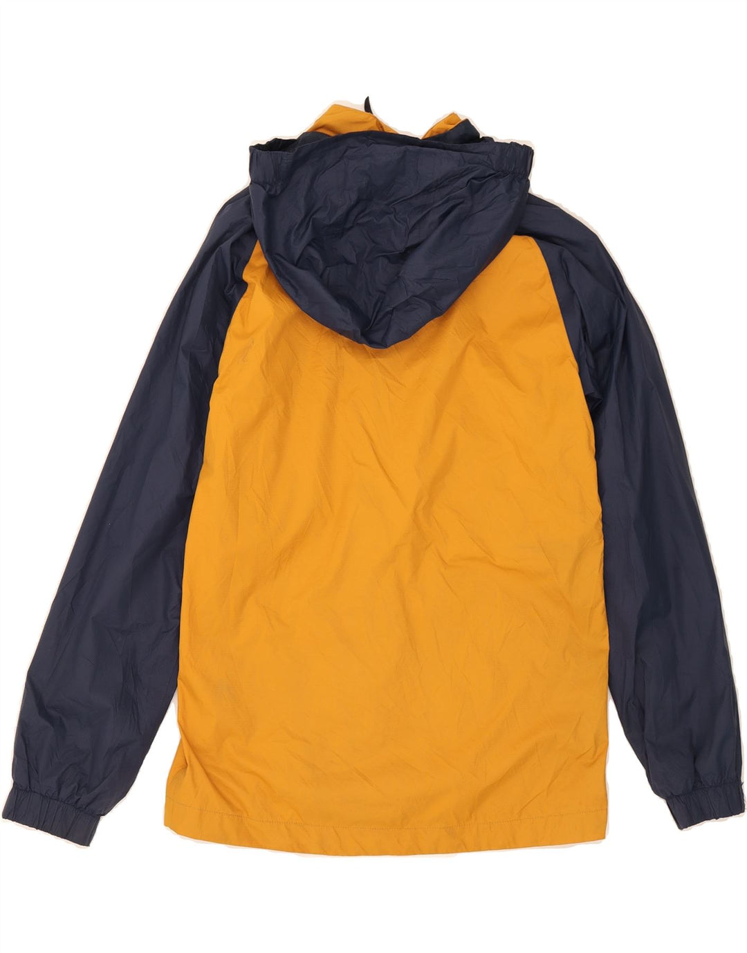 MOUNTAIN WAREHOUSE Boys Hooded Rain Jacket 12-13 Years Yellow Colourblock Vintage Mountain Warehouse and Second-Hand Mountain Warehouse from Messina Hembry 