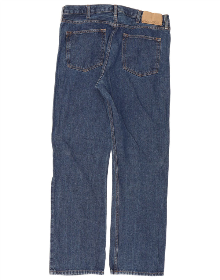 Jeans dritti da donna Eddie Bauer W36 L32 cotone blu