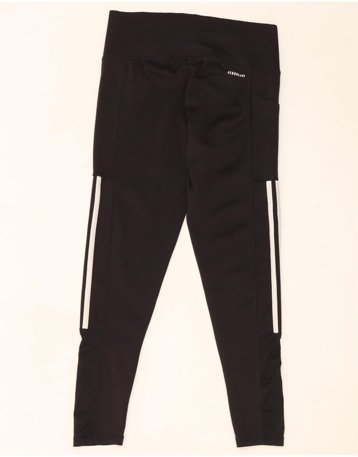 Leggings Adidas Aeroready da donna UK 12/14 Poliestere nero medio