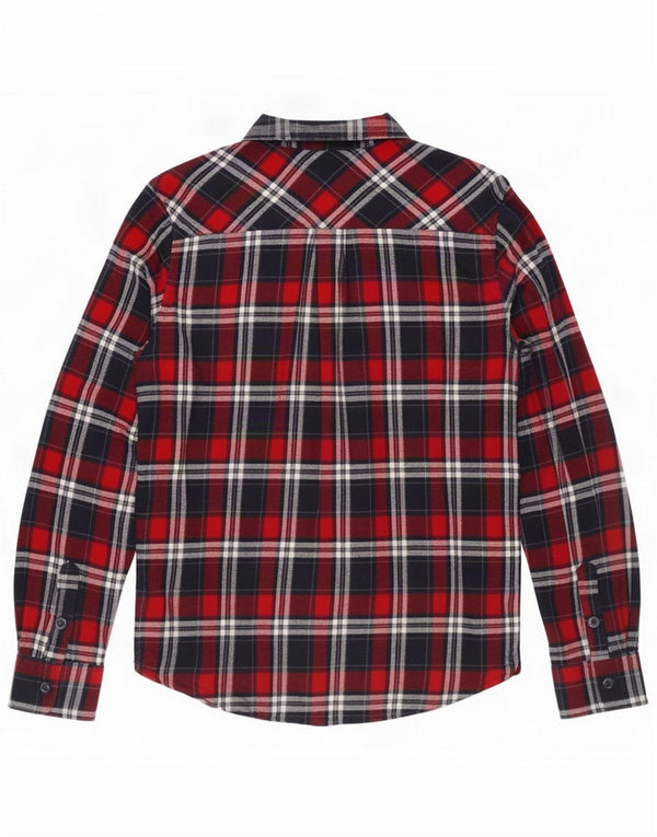 Camicia da uomo in flanella di Mountain Warehouse in cotone scozzese rosso medio