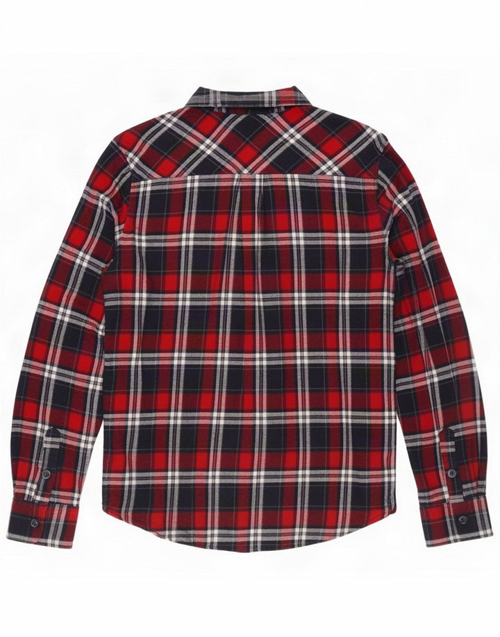 Camicia da uomo in flanella di Mountain Warehouse in cotone scozzese rosso medio
