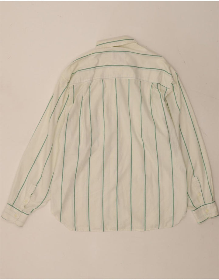 Camicia vintage da uomo a righe bianche medie