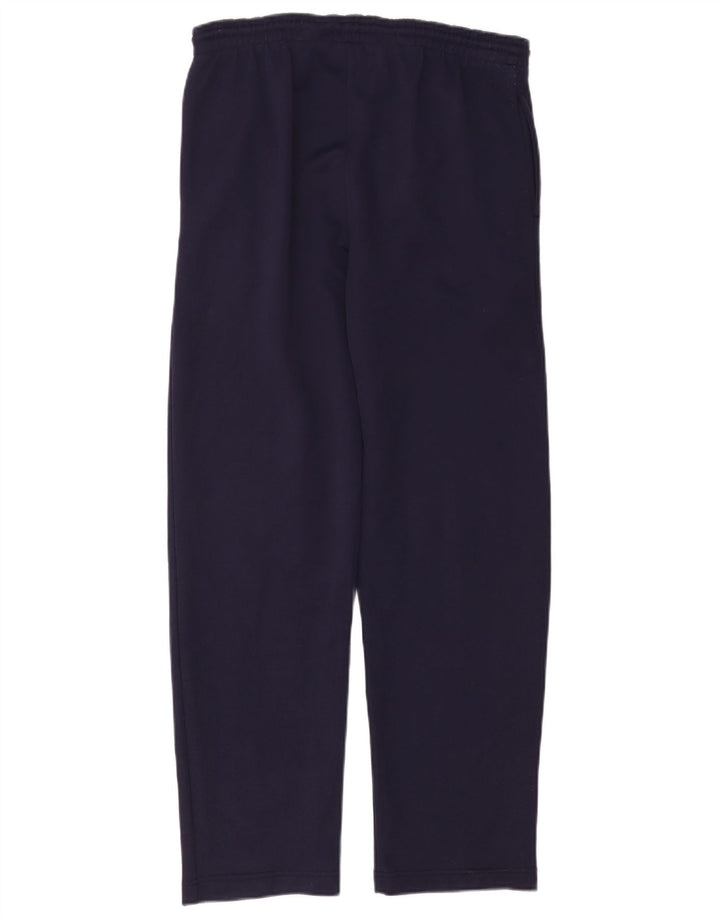 Pantaloni da tuta con grafica Reebok da uomo, grandi, in poliestere blu navy