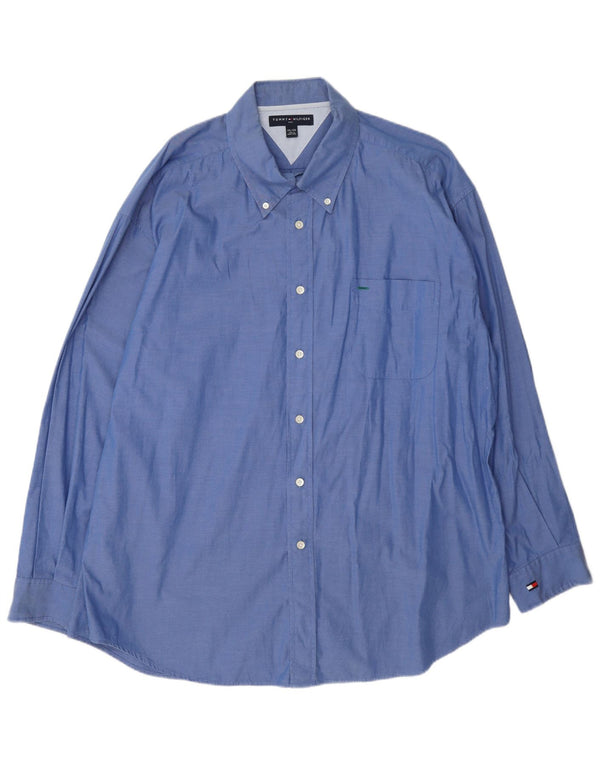 Camicia da uomo Tommy Hilfiger 2XL cotone blu