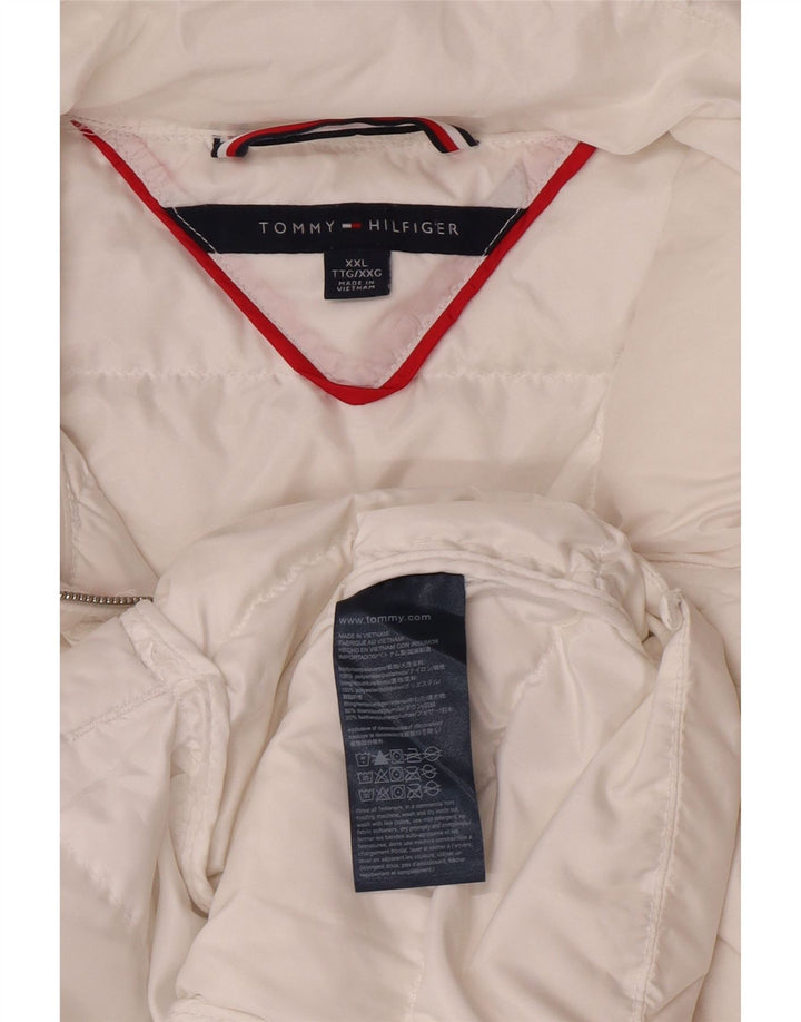 Giacca imbottita da donna Tommy Hilfiger UK 20 2XL Poliammide bianca