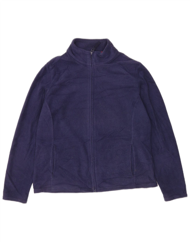 Giacca in pile da donna Marks & Spencer UK 16 grande blu navy