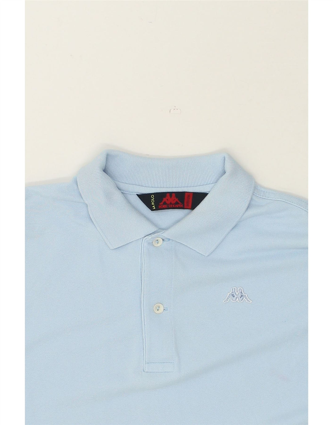 KAPPA Mens Polo Shirt Medium Blue Cotton | Vintage Kappa | Thrift | Second-Hand Kappa | Used Clothing | Messina Hembry 