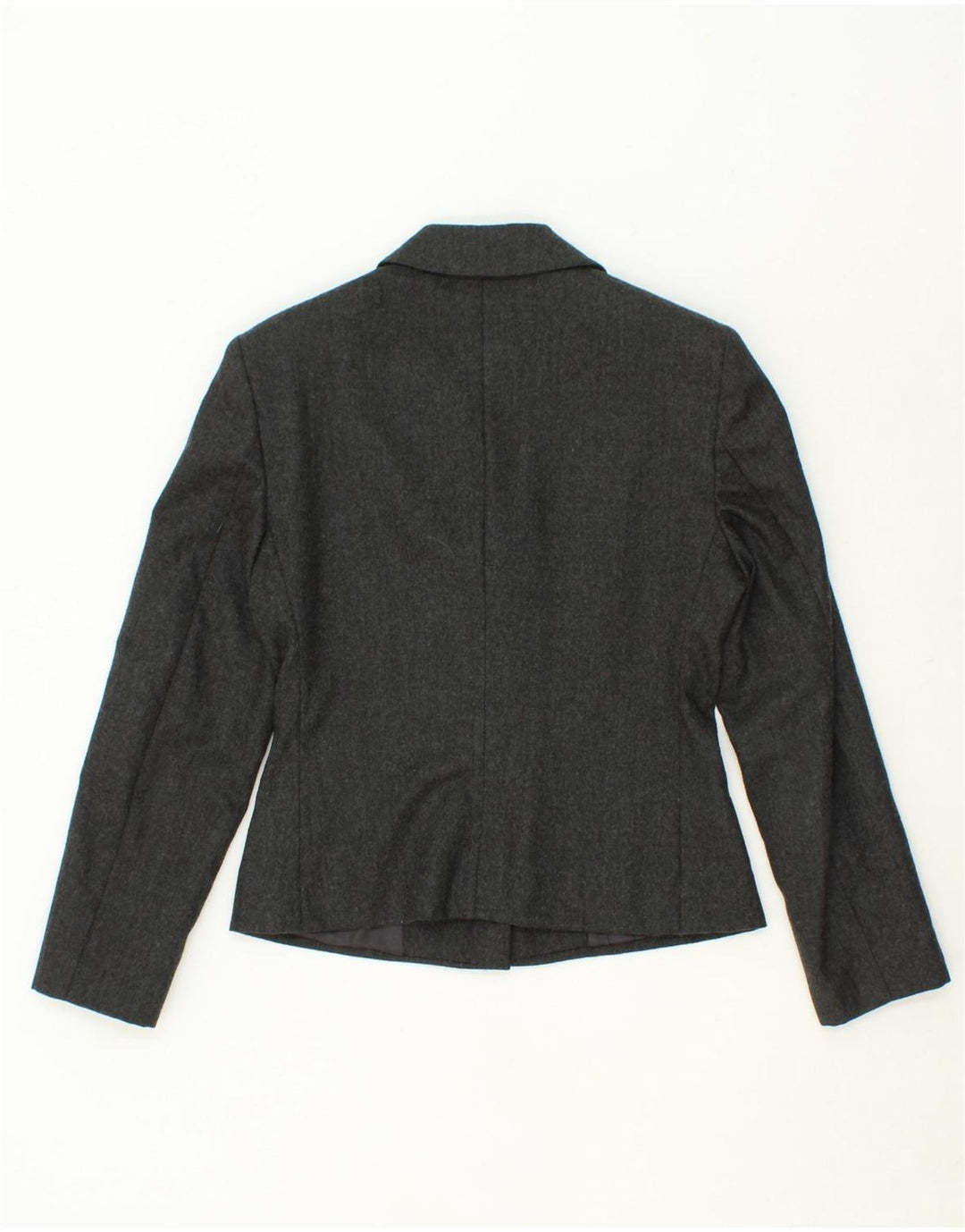 BENETTON Womens 2 Button Blazer Jacket IT 40 Small Grey Wool Vintage Benetton and Second-Hand Benetton from Messina Hembry 