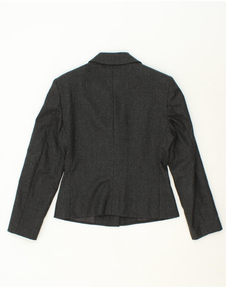 BENETTON Womens 2 Button Blazer Jacket IT 40 Small Grey Wool Vintage Benetton and Second-Hand Benetton from Messina Hembry 