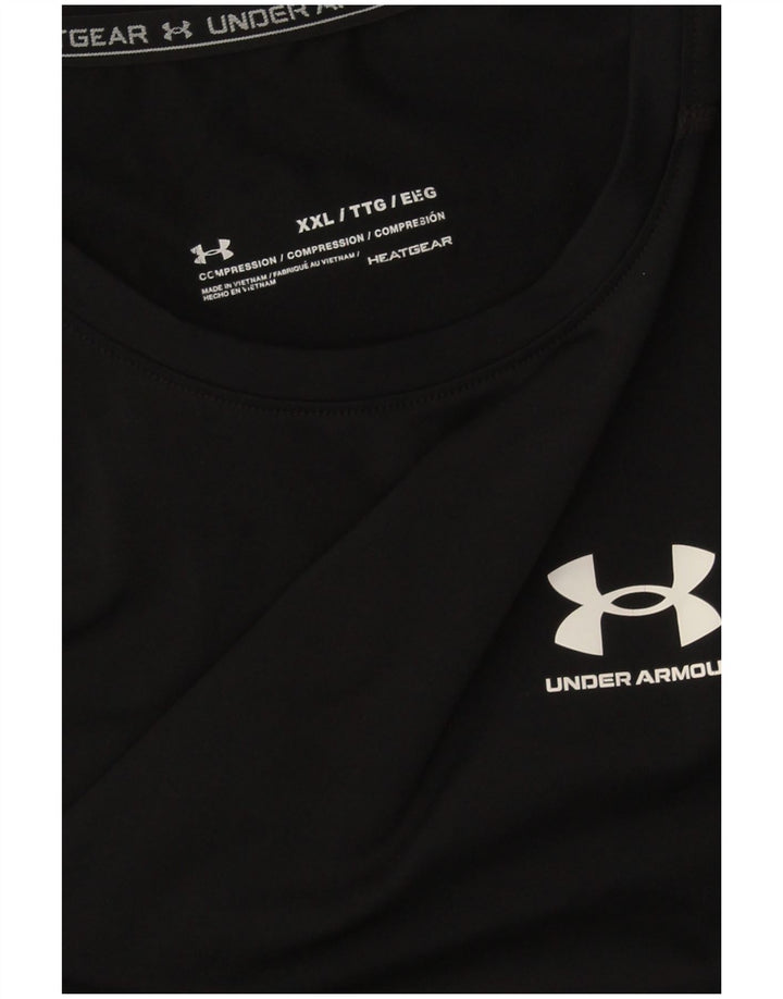 Maglietta a compressione da uomo Under Armour Top 2XL nera sportiva